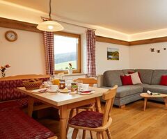 Gemütliche Küche in der Ferienwohnung Hochgratblick